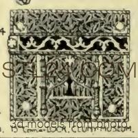 Панели резные (CARVED PANEL_0466 -  | 3D model 3DSMAX / OBJ / STL) 3D модель для ЧПУ станка
